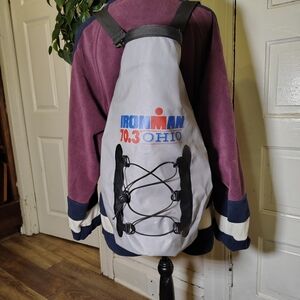 IRONMAN Roll Top Waterproof Backpack 70.3 Delaware Ohio